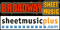Sheet Music Plus Broadway page
